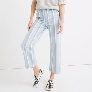 Madewell Slim Wide Leg Jeans in Dion Stripe